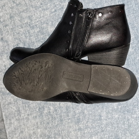 Portland Boot Company Black Ankle Boot with silver studs. 8 1/2. Block heel. - Picture 5 of 5